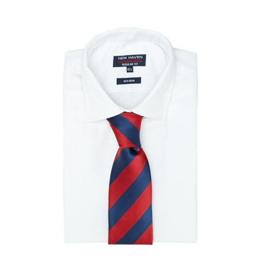 New Haven Woven Silk Wide Stripe Tie